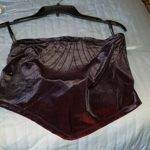 Two piece velour dress